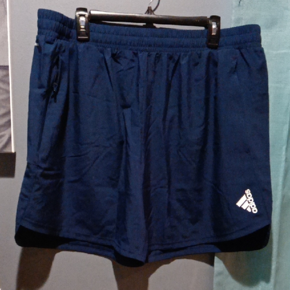 Adidas Navy Blue Athletic Shorts